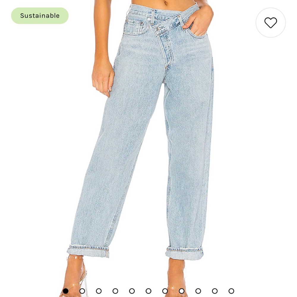 Agolde asymmetrical jeans size 27